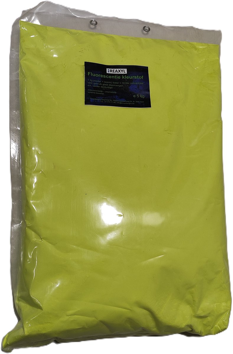 Reaxyl Fluorescentiekleurstof poeder voor lekdetectie 5 kg geel