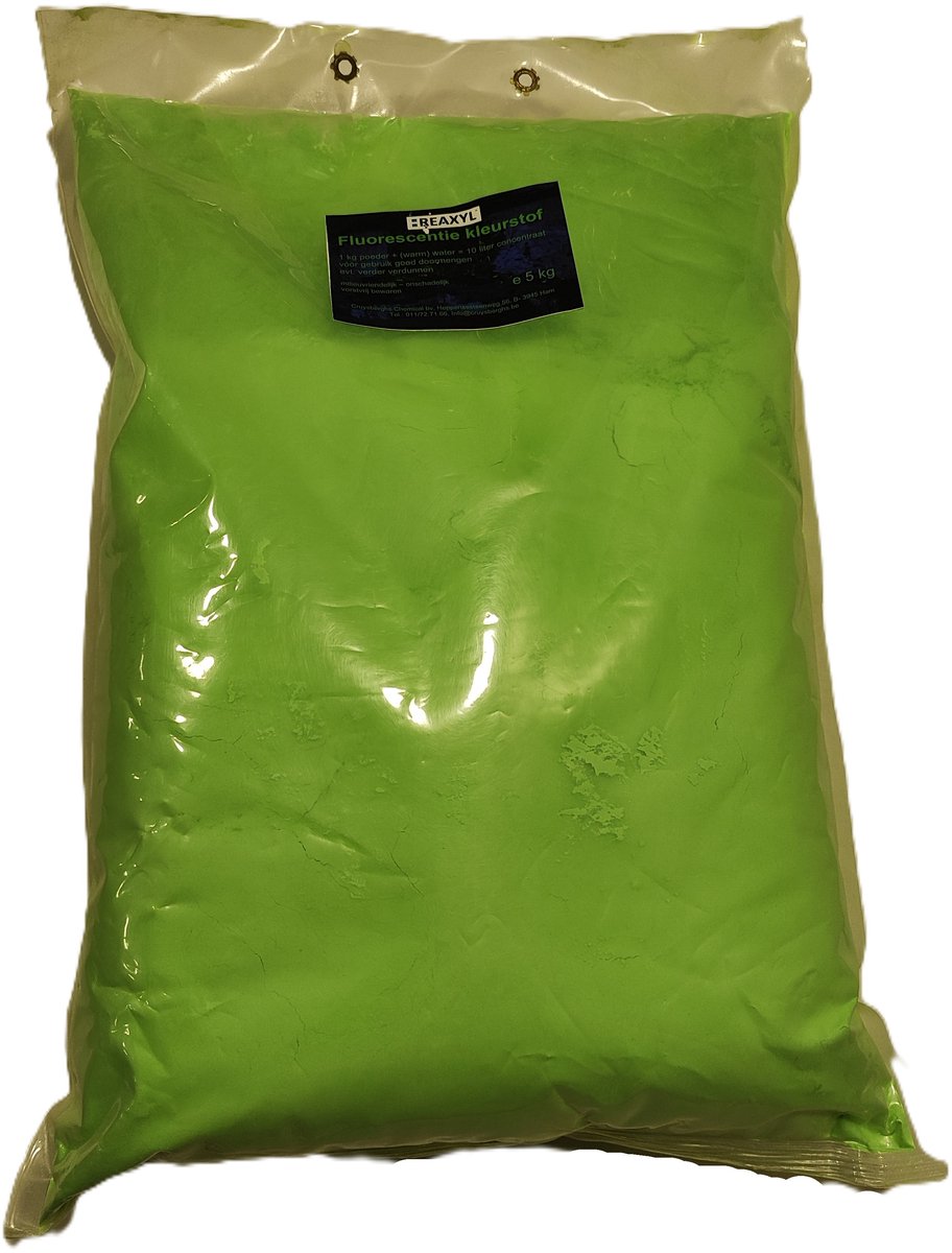 Reaxyl Fluorescentiekleurstof poeder voor lekdetectie 5 kg groen