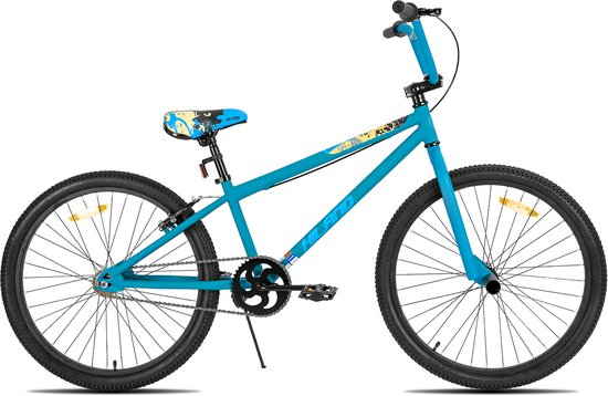 Hiland 24 Inch BMX Fiets - Freestyle voor Tieners & Volwassenen - Inclusief 2 Pegs - Meerdere Kleuren - Geschikt voor buitenactiviteiten in de lente van Hiland — afbeelding 2