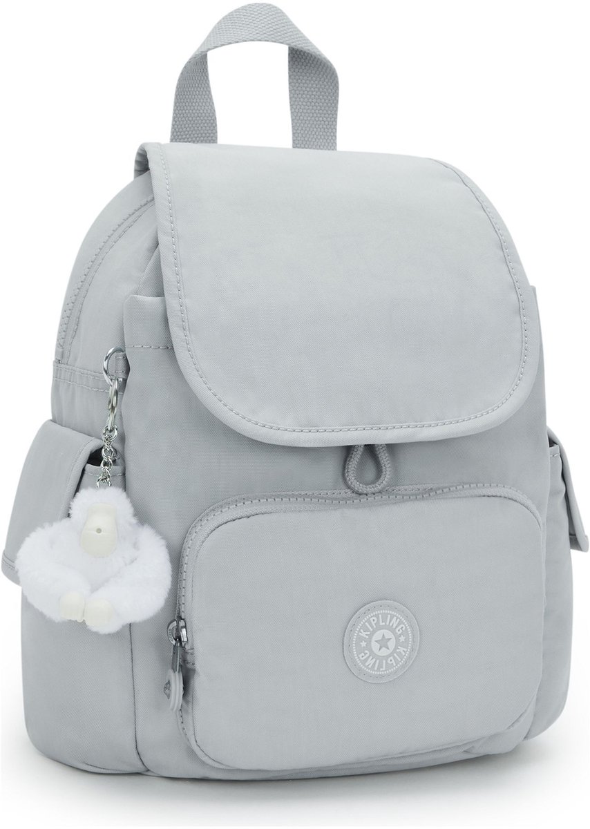 kipling vrijetijdsrugzak rugzak Basic City Pack Mini Backpack Easy Grey Lichtgrijs – foto 5
