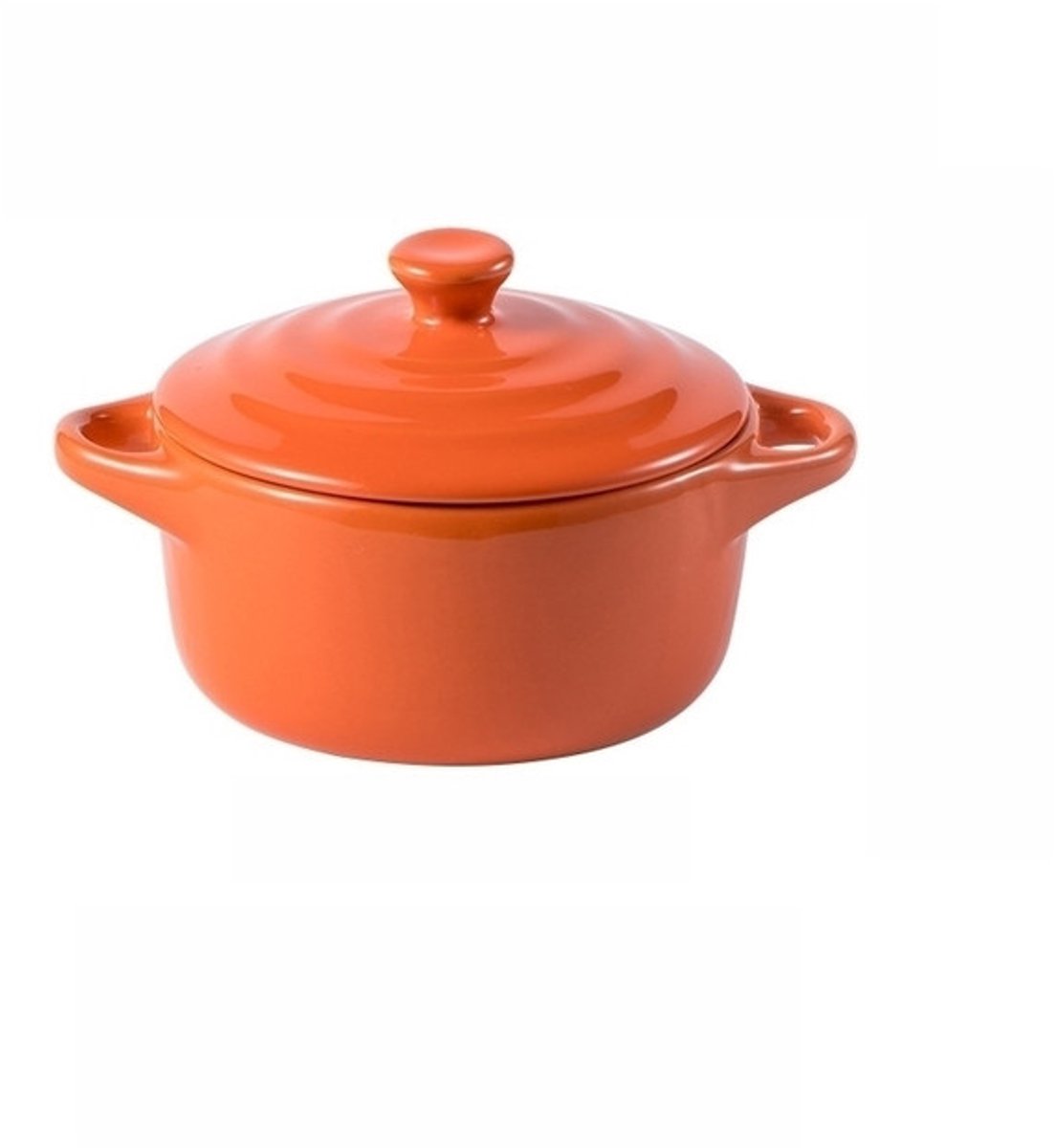 Servies - Schaal - Ovenschaal met dubbele oren - Keramische kom - Groot - 430ml - Oranje