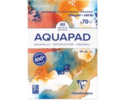 Clairefontaine Goldline Aquapad - Aquarelblok – A5 – 70 Vellen – 300 g