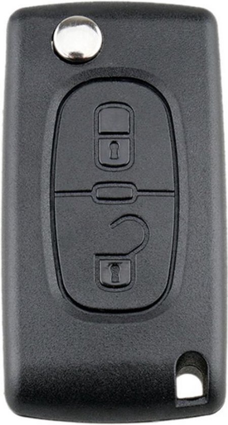 Knaak - Peugeot - Clé de voiture 2 boutons - Zwart