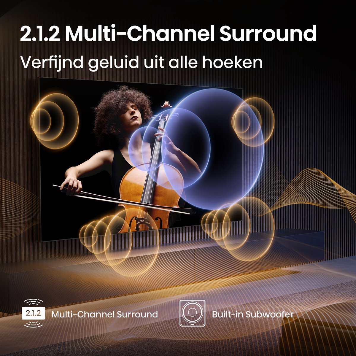 Hisense 100U7Q PRO 100 inch 4K MiniLED TV - afbeelding 3