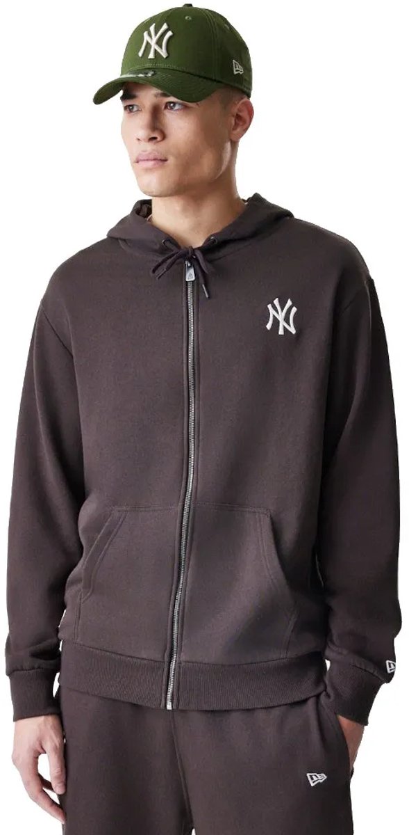 New York Yankees hoodie met volle rits MLB Midi LE SPG BB BRS Bruin