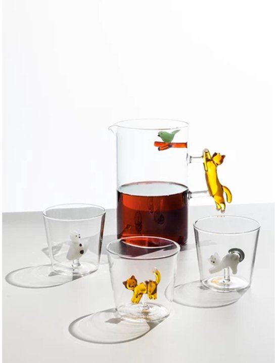 Decoratieve Drinkkan Ichendorf Tabby Cat Kan – Handgemaakt Glazen Kruik Kat Design, 150 Cl Alessandra Baldereschi Decoratieve Drinkkan Ichendorf Tabby Cat Kan – Handgemaakt Glazen Kruik Kat Design, 150 Cl Alessandra Baldereschi