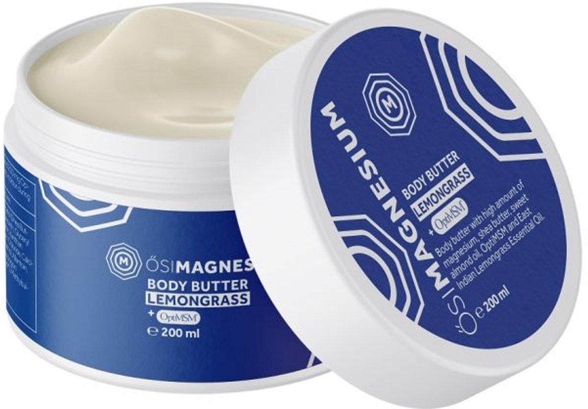 Magnesium Body Butter + OptiMSM Lemongrass 200ml