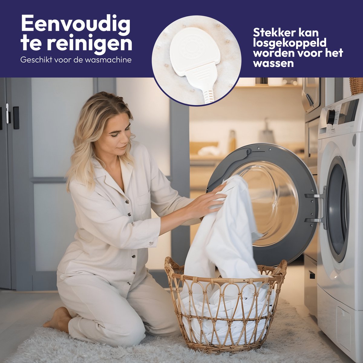 CMRD Elektrische Onderdeken 190x90 cm met Aparte Voetenzone - afbeelding 2