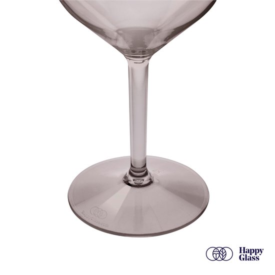 HappyGlass Lady Abigail plastic wijnglazen - Set van 4 kunststof herbruikbare wijnglazen - 47cl - Noble smoke - BPA-vrij Tritan- Limited Edition — afbeelding 5