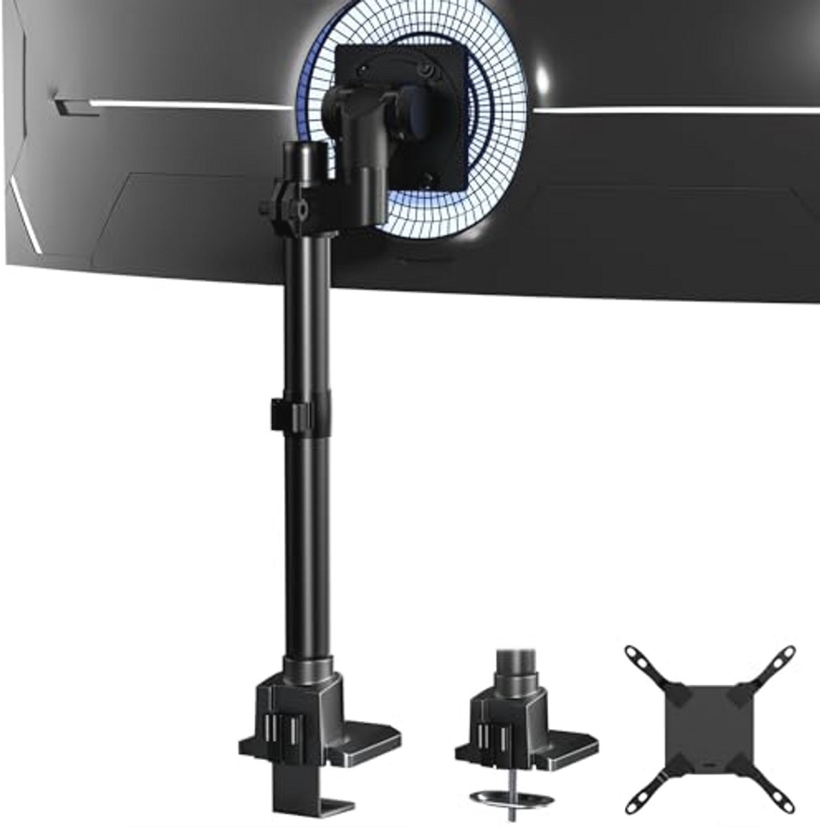 Verstelbare Monitorarm voor Ultrawide Schermen 24-57 inch - Zwart