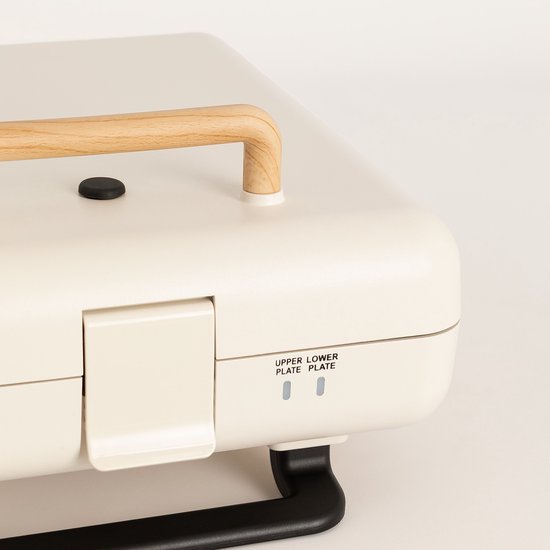 CREATE - Tosti-ijzer, grill en wafelijzer met verwisselbare platen - Gebroken wit - Viervoudig - STONE STUDIO van CREATE — afbeelding 5
