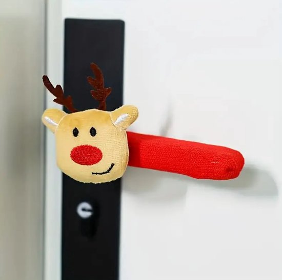 Foto: Deurklink sok versiering kerst kerst decoratie feest gezellig huis