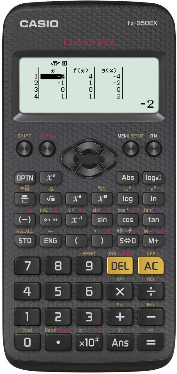 Casio Classwiz FX-350EX calculator Pocket Wetenschappelijke rekenmachine Zwart