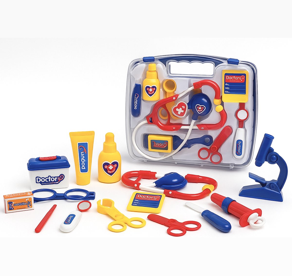 Dokterset Speelgoed - Dokterset 14 delig - Doktersset - Dokterskoffer - Speelgoed Doktersset - Dokter Speelgoed - Dokter Speelgoed Koffer - Black Fryday Deals - Sinterklaas Cadeautjes — afbeelding 5
