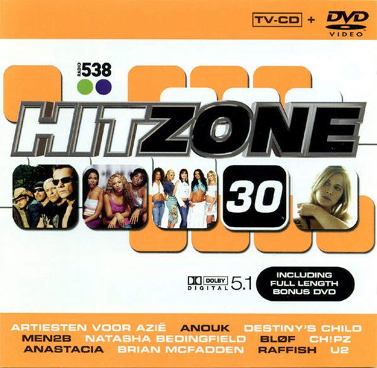 Hitzone 30 - Inclusief bonus-DVD - Pop, Hip Hop, Rock, Trance