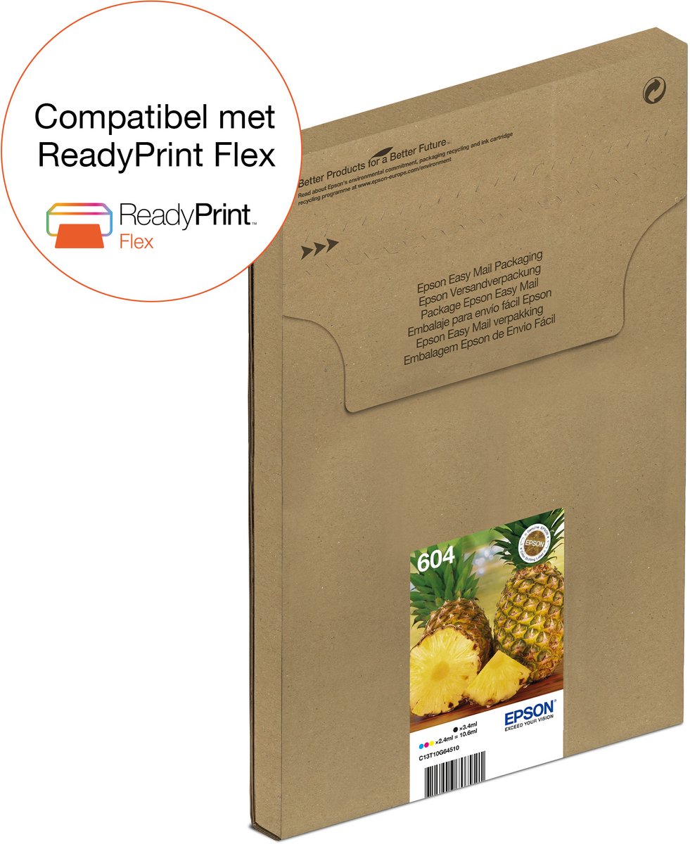Epson 604 Ananas - Inktcartridge - EasyMail - Multipack - Kleur / Zwart