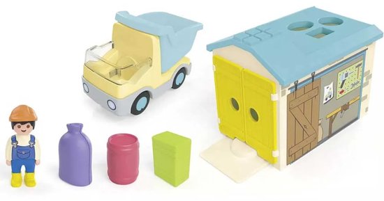 PLAYMOBIL Junior Werkman met sorteer-garage - 71686 — afbeelding 5