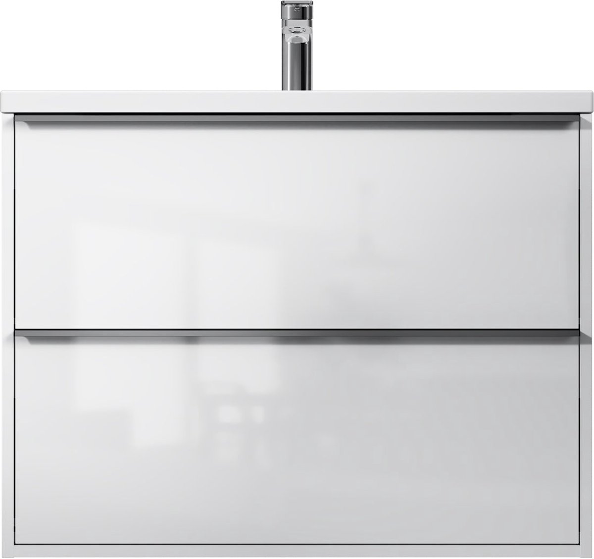 AM.PM Flash - Badkamermeubel met wastafel - 80 cm - plat pakket - 2 lades - Wastafelonderkasten