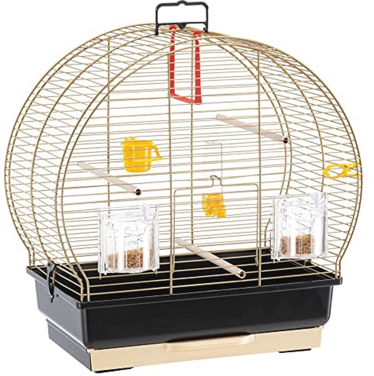 Vogelkooi voor Kanaries, Parkieten en Vinken - Metaal Inclusief Accessoires - 44.5 x 25 x 45.5 cm