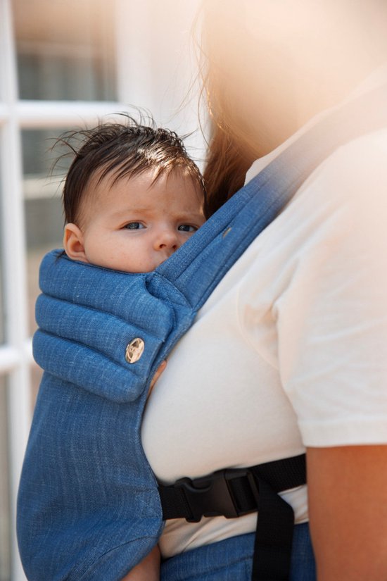 KIDDLY Draagzak baby - Denim - Blue van Merkloos — afbeelding 3