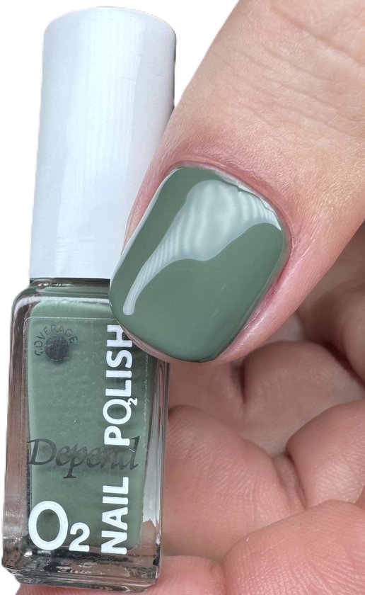 DependCosmetics | Nagellak | O2 | zuurstofdoorlatend | Sagegroen | 823 | 5ml