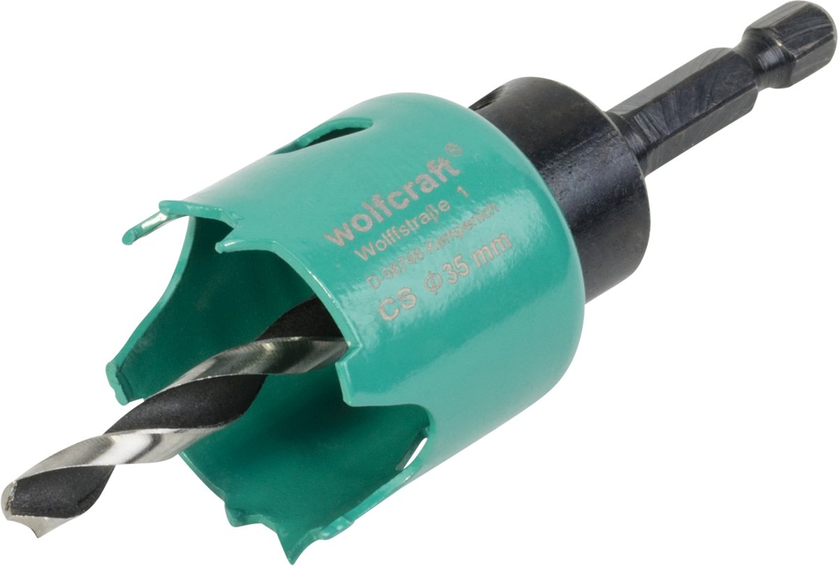wolfcraft - Carbonstalen gatenzaag Ø 35 mm - 5964000