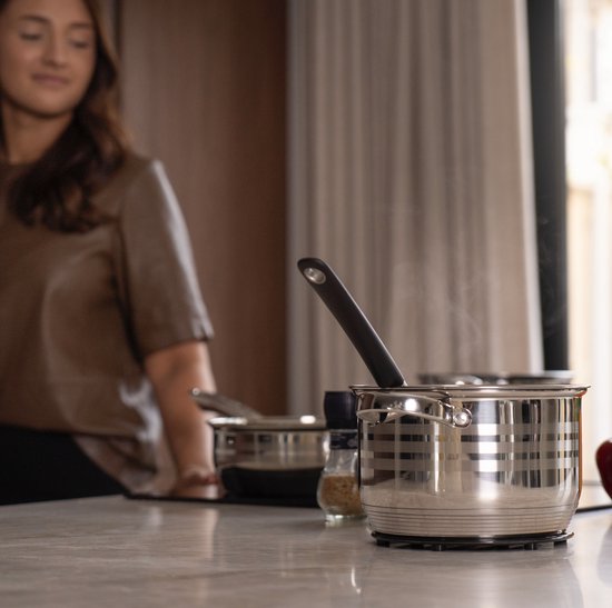 Batterie de cuisine Swiss Pro+ - 12 pièces - Inox - Batterie de cuisine inox 18/10 - Tous feux - 12:30M