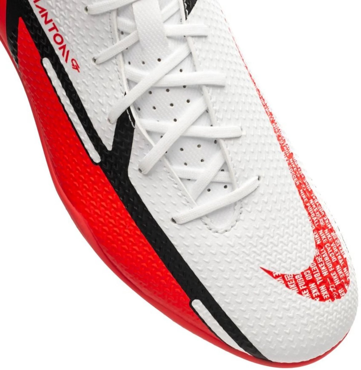 Nike Phantom GT2 Club FG/MG - Voetbalschoen - Unisex - Rood/Wit - Maat 38,5 - Doos Zonder Deksel