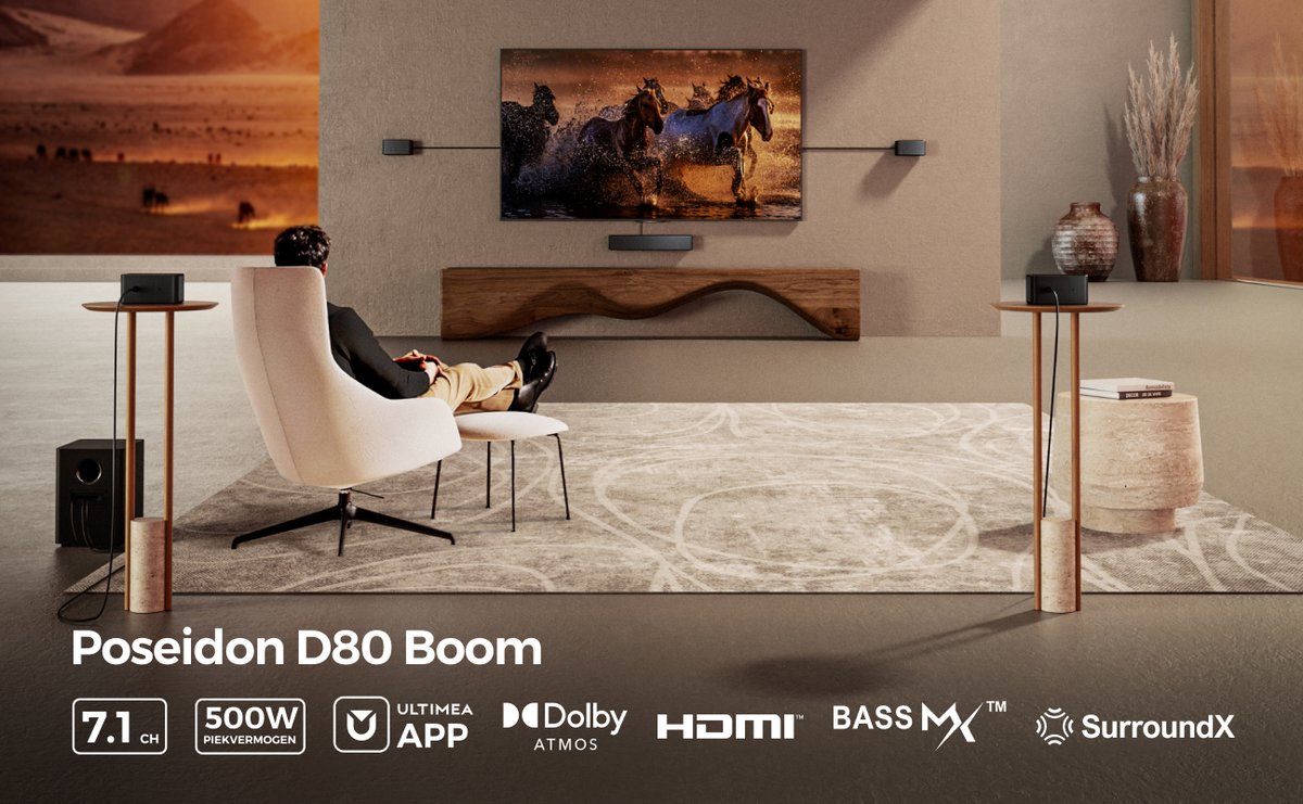 ULTIMEA Poseidon D80 Soundbar 7.1 Dolby - afbeelding 2