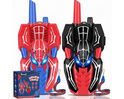 Boncy® Walkie Talkie voor Kinderen & Volwassenen - Walkie talkies Portofoon Set Professionel - Walkietalkie Kind Speelgoed Cadeau Spiderman Alternatief - Kinderspeelgoed 3 4 5 6 8 10 + Jaar - Superhelden Kinder Peuter Spellen - Superheld Cadeau
