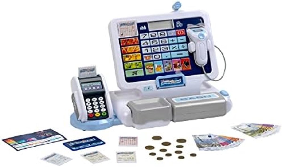 Interactieve Speelgoedkassa met Tablet en Scanner