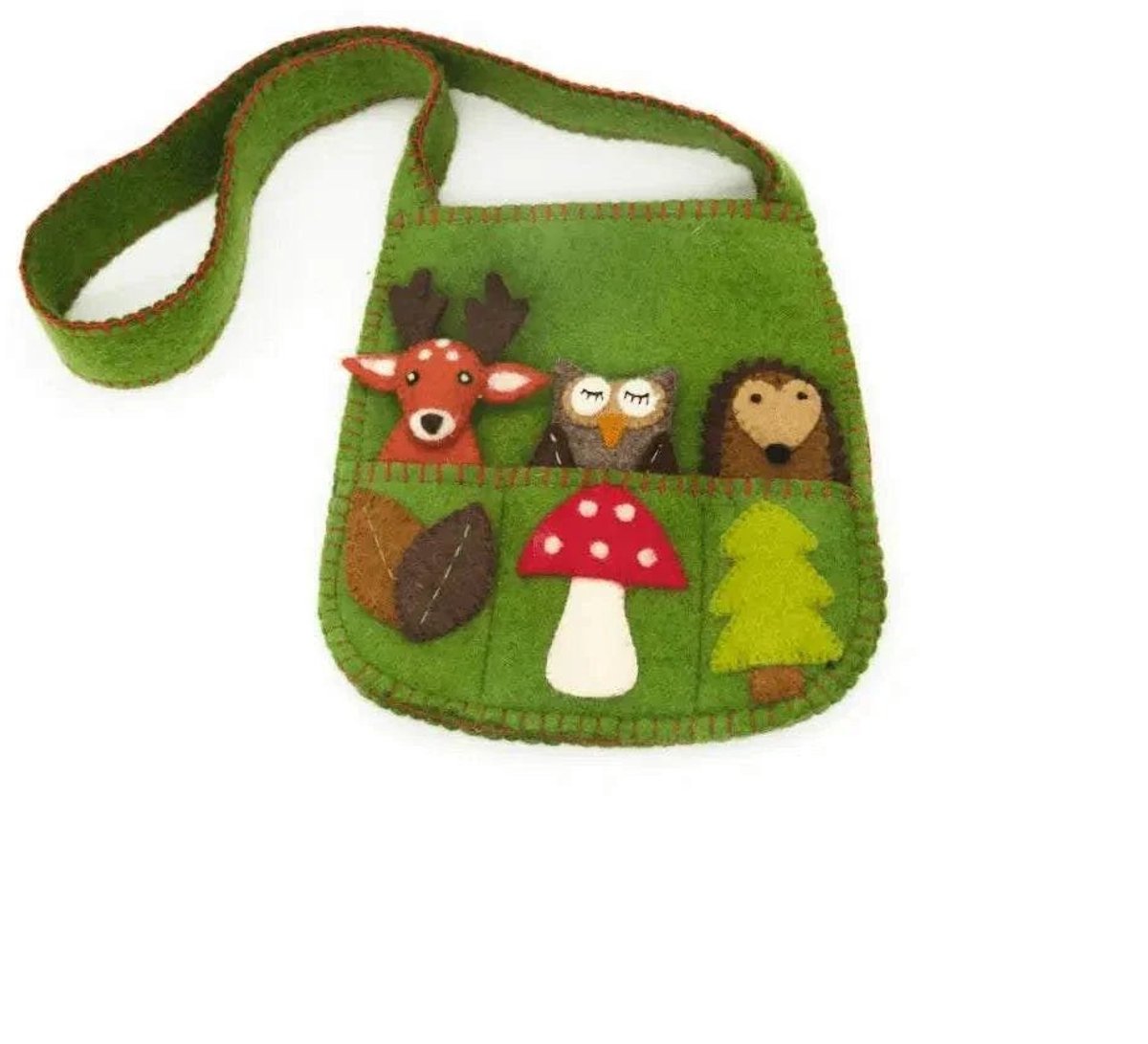 Tas Vingerpopjes Bosdieren - Poppen