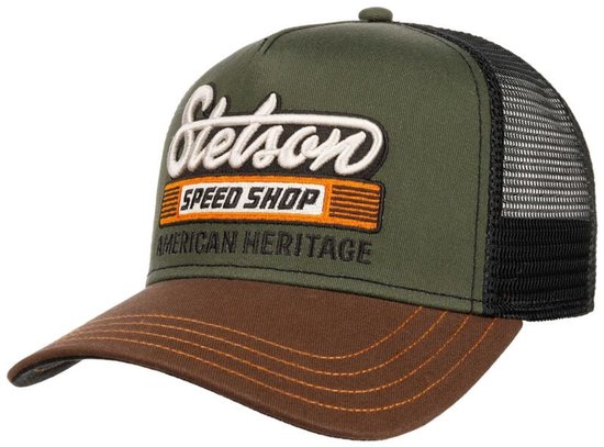 Stetson Trucker Cap Speed Shop Unisex Cap - bruin/groen - Standard