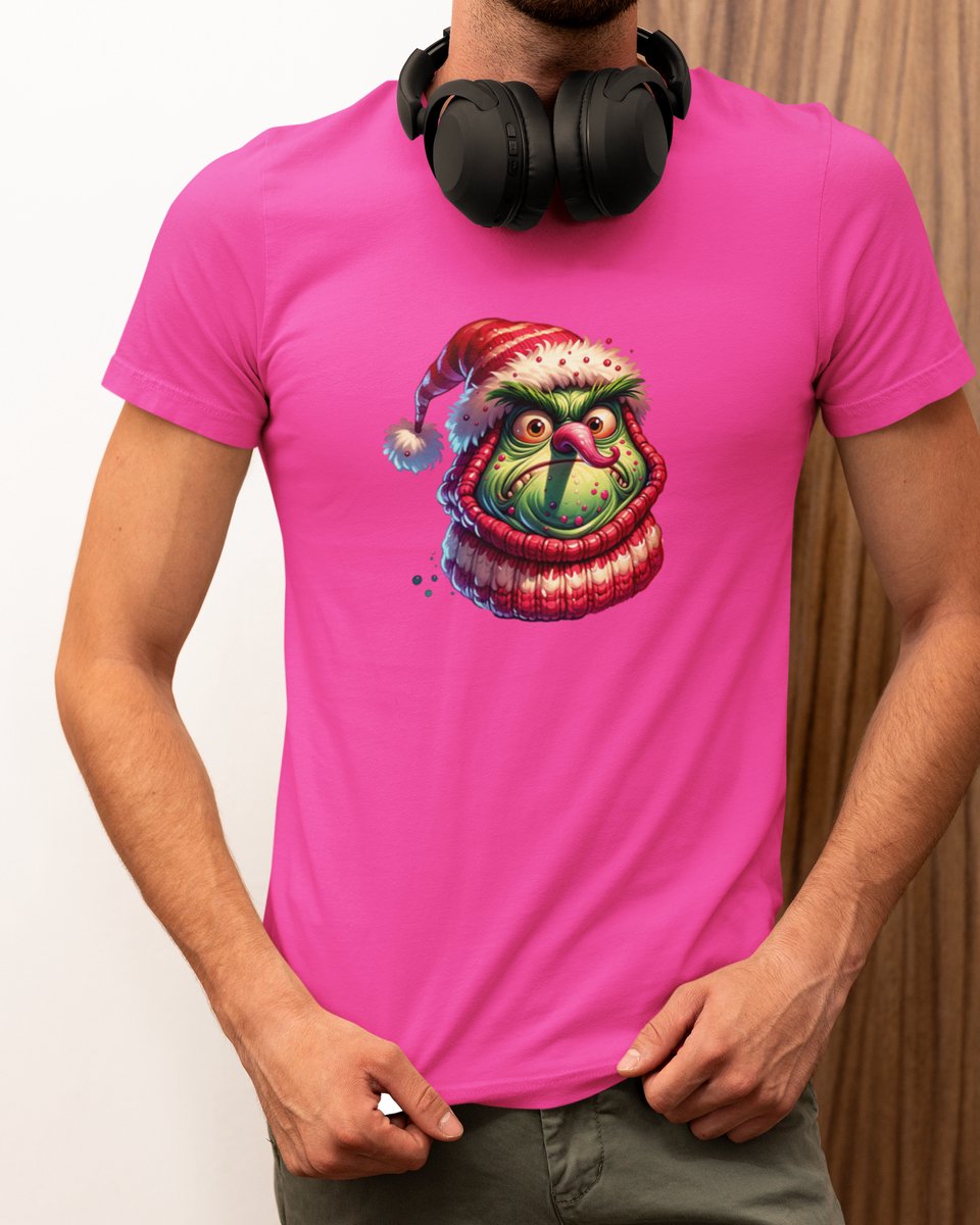 Grumpy Kerst - Kerst T-shirt Roze - Grappig T-shirt - Maat S - Kerst Cadeau Mannen - Limited Edition