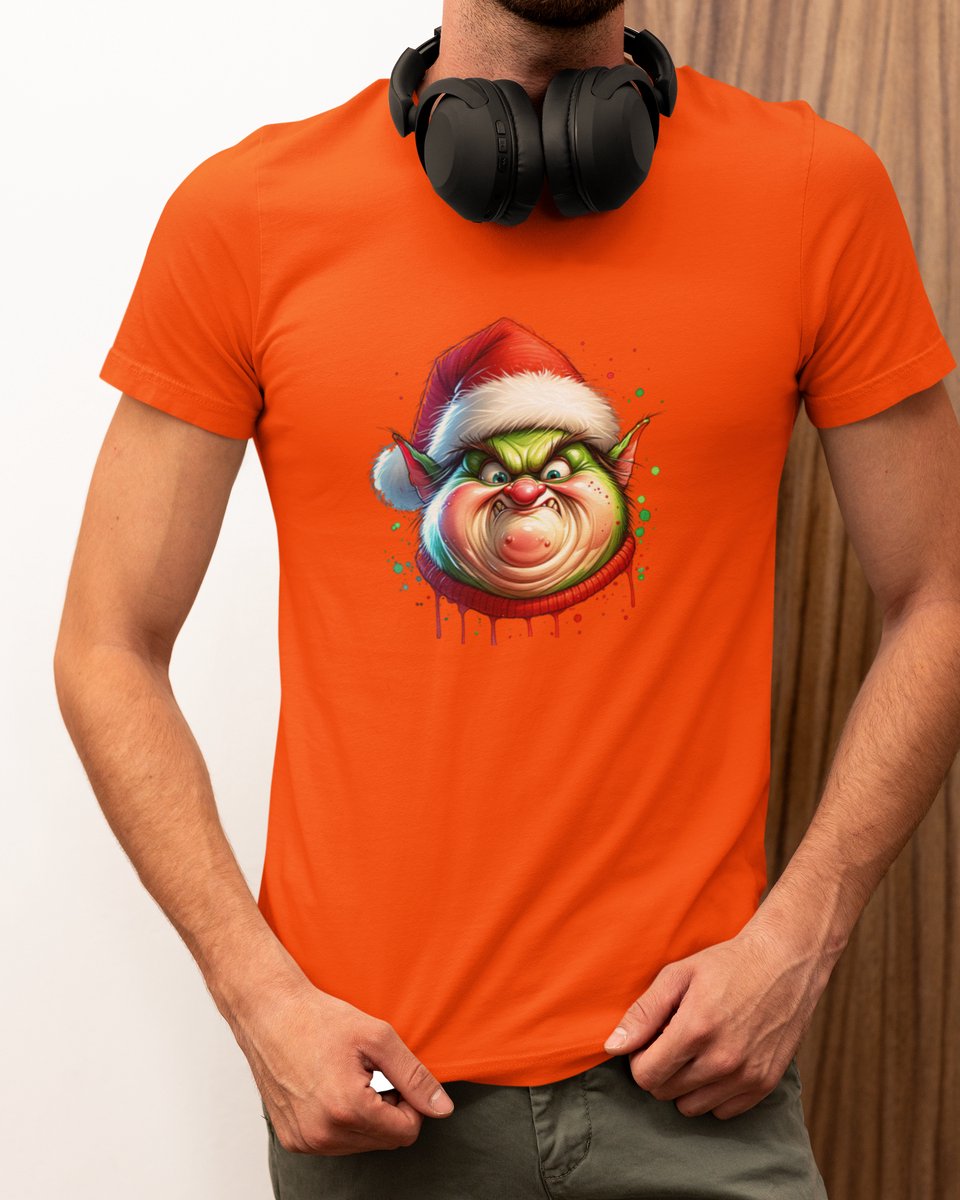 Merry Grumpmas - Kerst T-shirt Oranje - Grappig T-shirt - Maat XL - Kerst Cadeau Mannen - Limited Edition