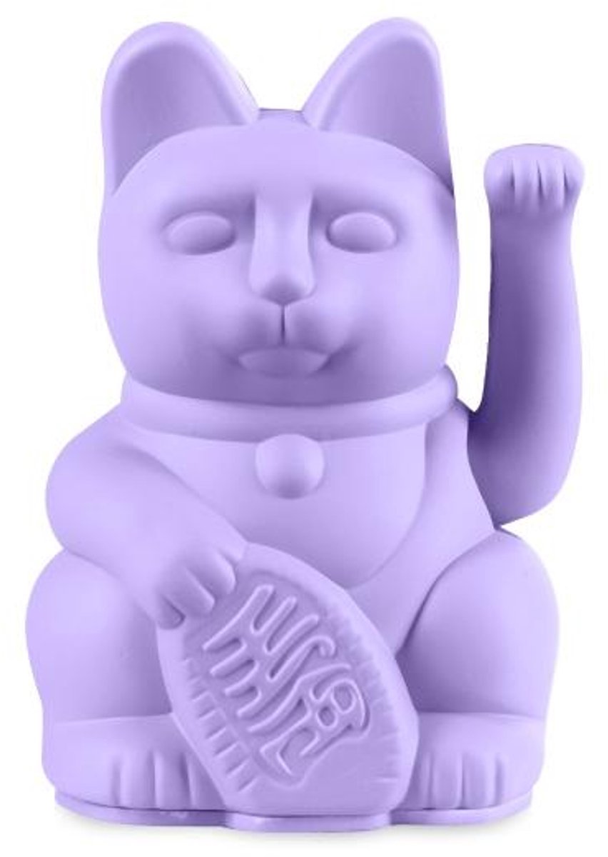 Lucky Cat- Zwaaiende Kat Lila Mini