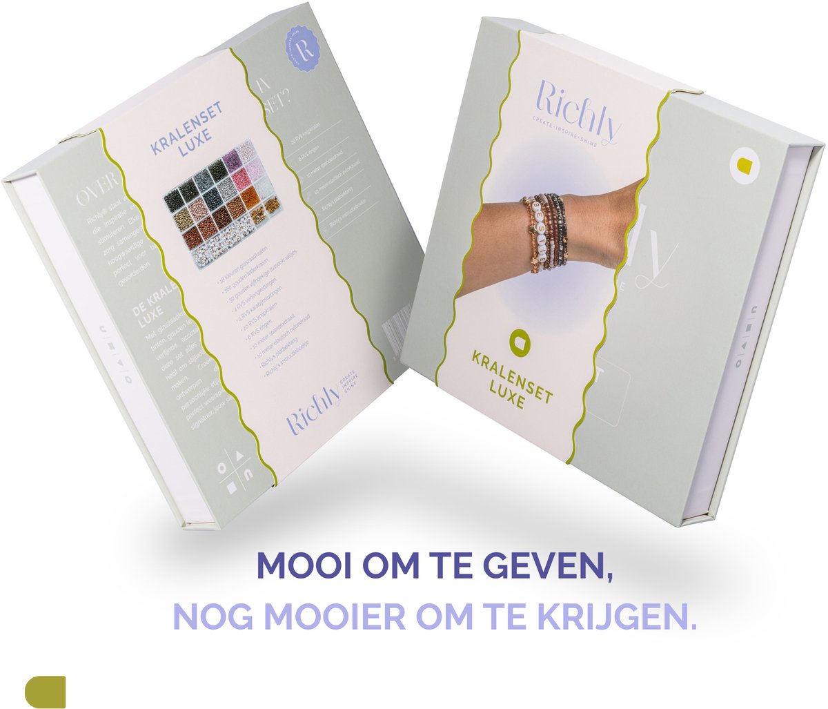 Richly® Kralen set Luxe - gratis E-BOOK & Instructieboekje - Complete set & Premium verpakking - 4500+ kralen - 6 Bedels & Gouden RVS-accessoires - Armbandjes maken meisjes - Sieraden Maken - Goud & Herfstkleuren - Letterkralen - Kralenketting — afbeelding 3