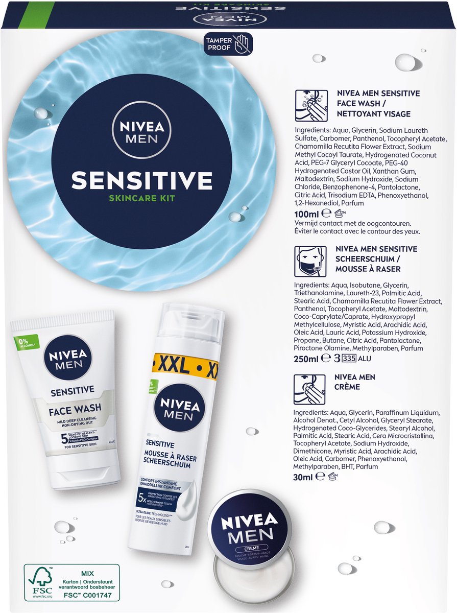 NIVEA MEN Sensitive Skincare Kit Geschenkset Mannen thumbnail 4