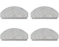 4 Stuks Wasbare Dweildoeken geschikt voor Ecovacs Deebot T10, T10 Plus mop doeken vervanging - Stofzuiger onderdeel - Dweildoeken