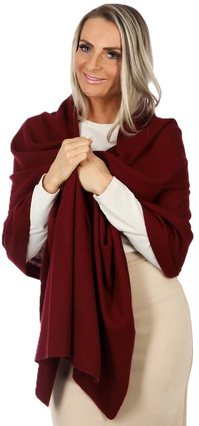 Cachemire-Rouge Bordeaux-Écharpe Femme-Écharpe Homme-200*70 cm-Made In Italy-Écharpe Femme Hiver-Écharpe Homme Hiver- Foulards