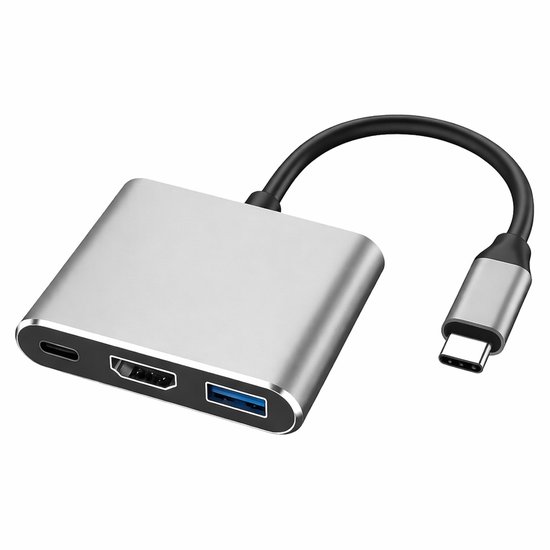 USB-C Hub 3-in-1 met 4K HDMI, USB 3...