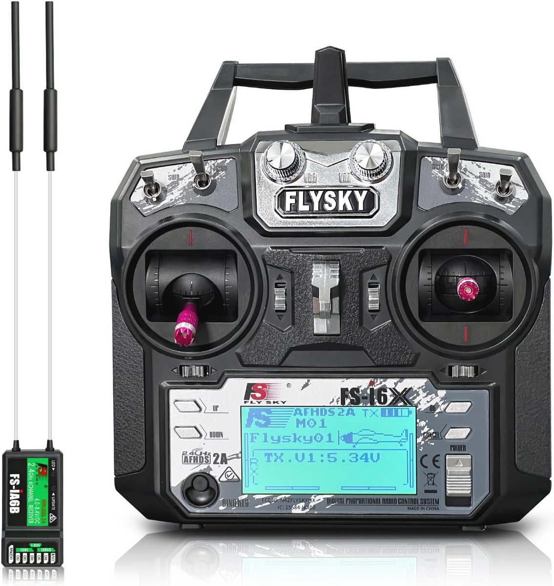10-Kanaals RC-controller voor Auto's, Vliegtuigen, Drones en Meer - 2,4 GHz