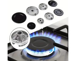 Gas Branderdoppen Set – 4 of 8 Stuks – Vervangende Branderdoppen in Verschillende Maten – Geschikt voor Gaskookplaten