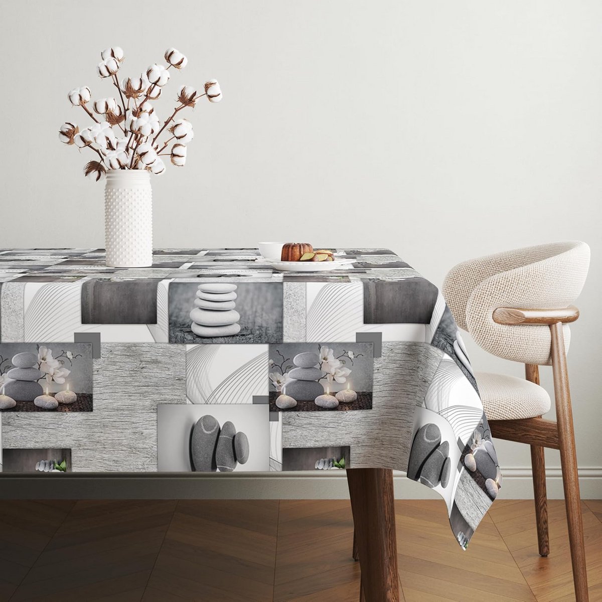 Tafelzeil Zen Stones 240 x 140 cm - Waterdicht en Vuilafstotend