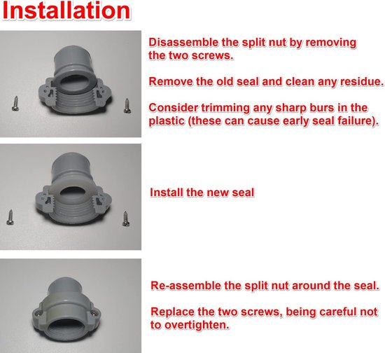 5x Afdichtingsringen (X5 Connector Seals) voor SaluSpa & Airjet Opblaasbare Spa's — afbeelding 4