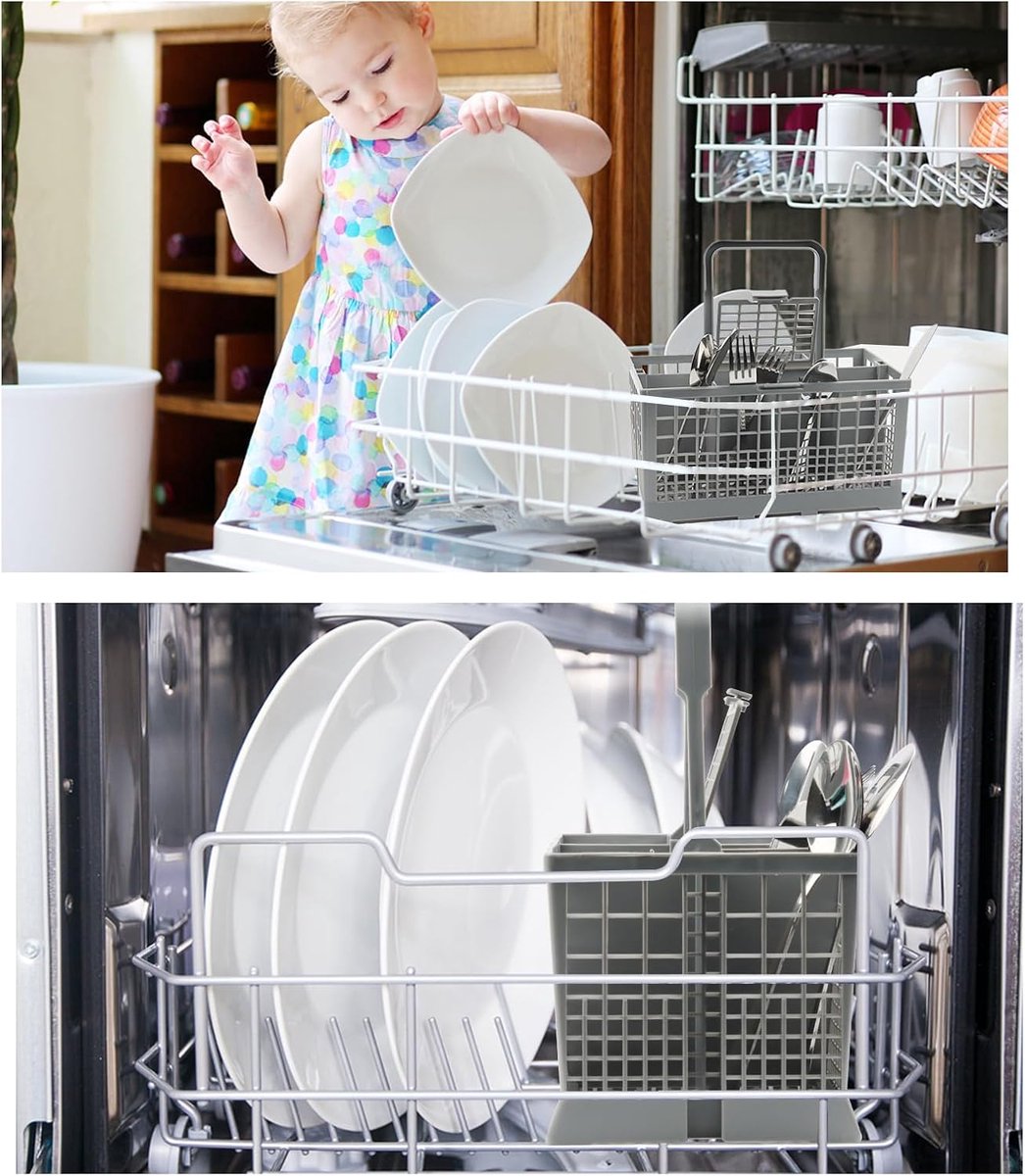 Bestekmand Vaatwasser - Universeel Bestekkorf - Bestekmand voor vaatwasser - Vaatwasmachine - Afwasmachine - Bestekbak - Bestekhouder - Bestekmandje Geschikt voor Whirlpool, Ariston, Bauknecht, Hotpoint, Ignis en Indesit - 240x135x125 mm — afbeelding 6