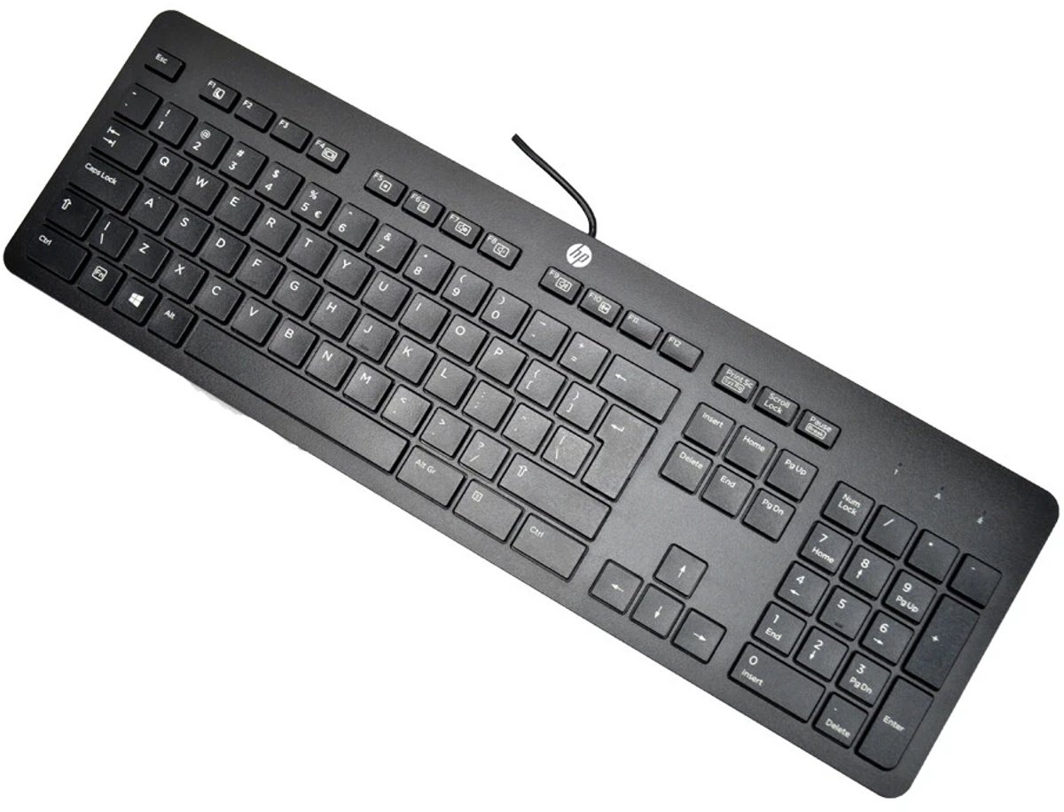 HP toetsenbord 803181-L31 USB - QWERTY US International ISO - Zwart