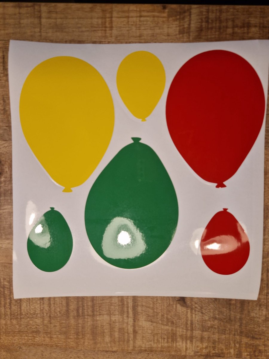 Herbruikbare statische raamsticker BALLON