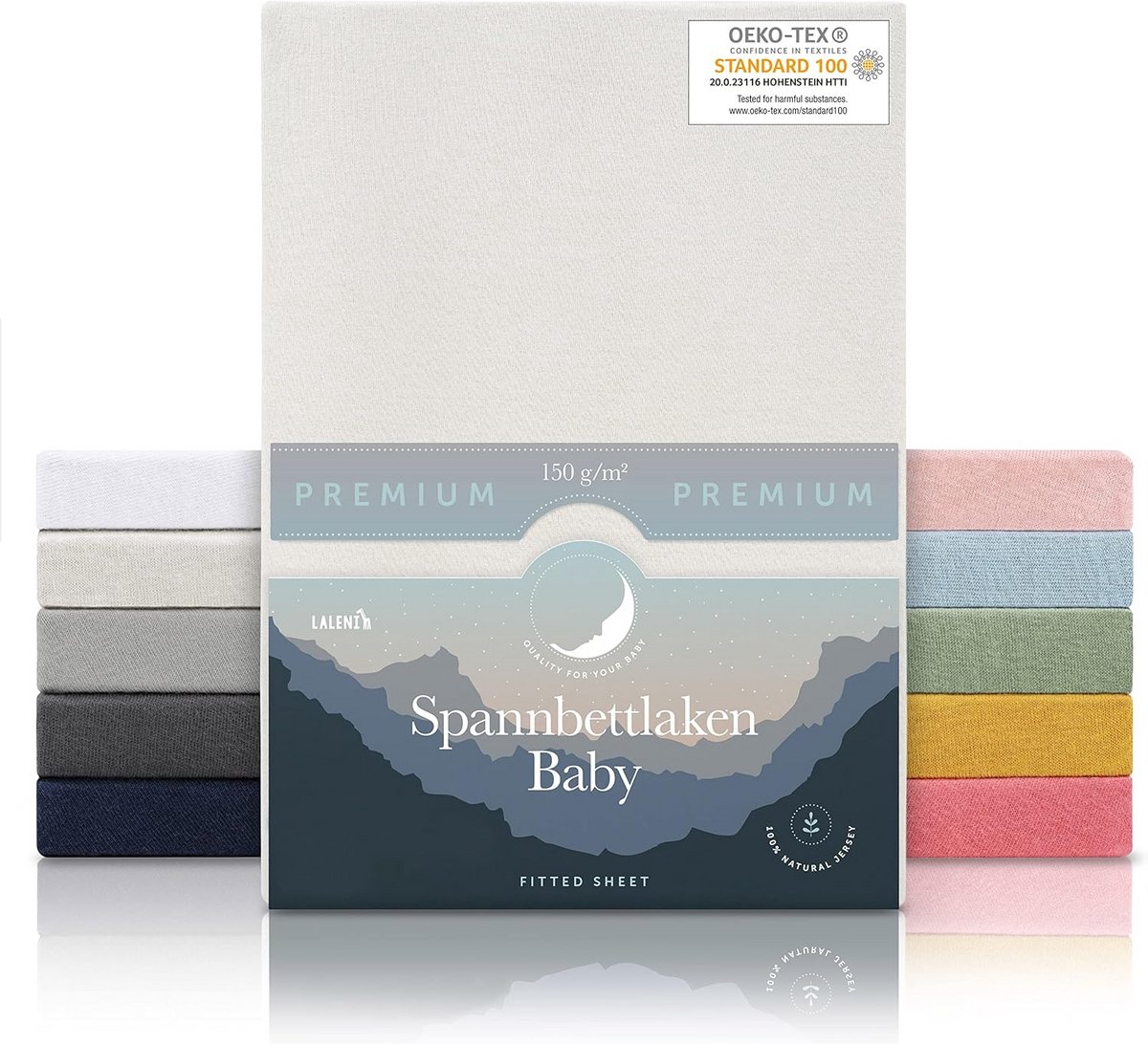 Hoeslaken Babybed - Matrashoes Kinderbed - Comfortabel Slapen - 100% Katoen Jersey - 60x120 cm - Ivoor