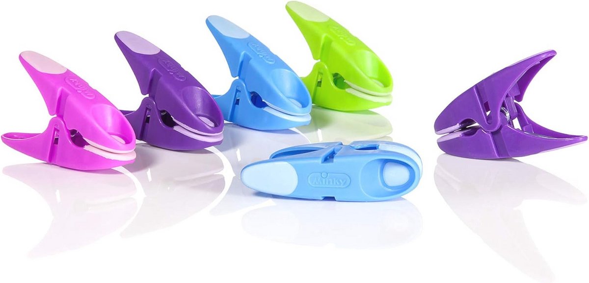 24 Stuks Diverse Kleur Wasgoed Grip Pinnen